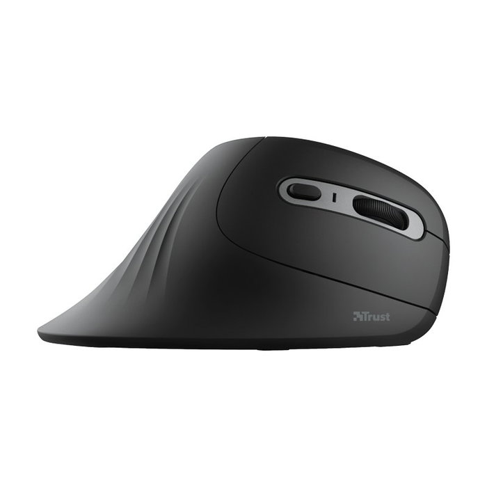 Trust Verro Ratón Ergonómico Vertical Inalámbrico 1600 DPI Gris/Negro